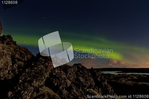 Image of Aurora at the Blue Lagoon