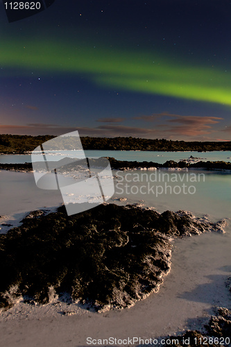 Image of Aurora at the Blue Lagoon