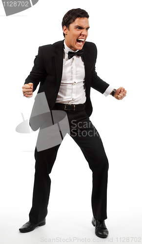 Image of Extremely angry businessman