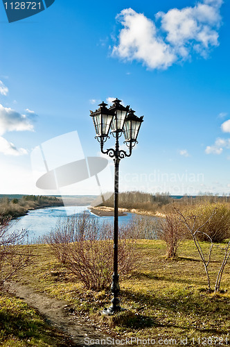 Image of Decorative lanterns on the river