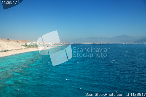 Image of Panorama of Eilat beach