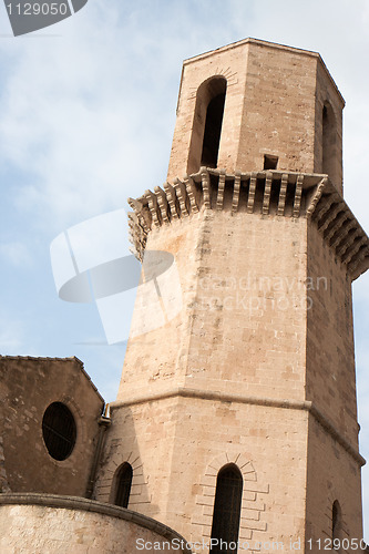 Image of Bell tower of Saint-Laurent Church,in Marseille
