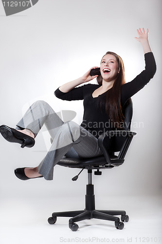 Image of Businesswoman on the phone