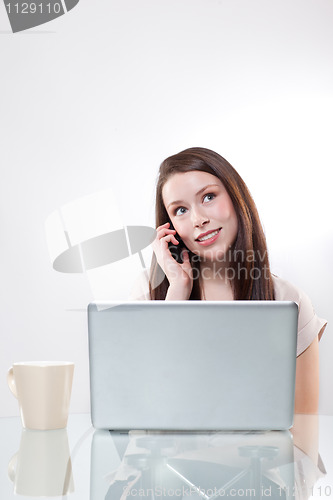 Image of Businesswoman on the phone