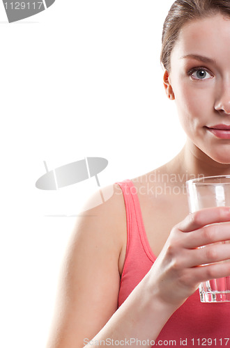 Image of Woman drinking water