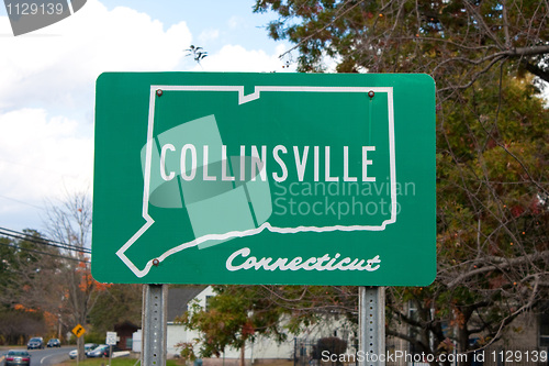 Image of Collinsville Connecticut Road Sign