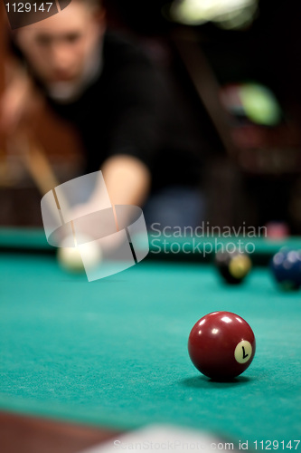 Image of Man Shooting Pool