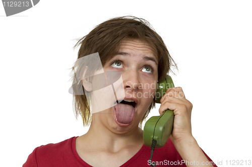 Image of On the phone