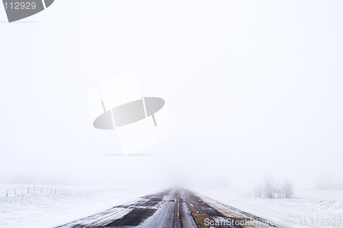 Image of Prairie Road in Fog