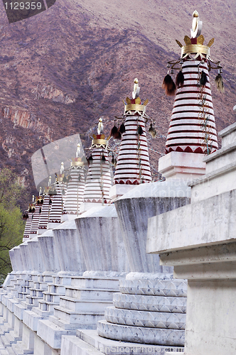 Image of White stupa