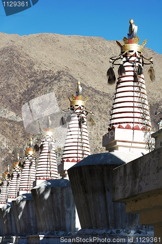 Image of White stupa