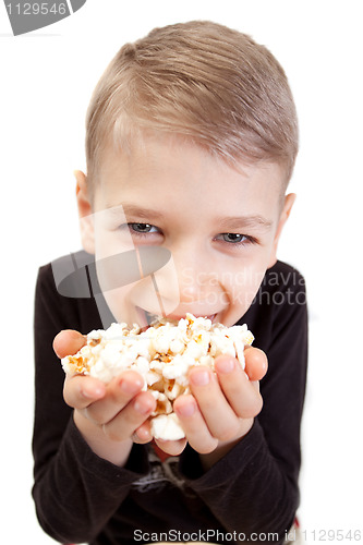 Image of boy popcorn