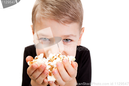 Image of boy popcorn