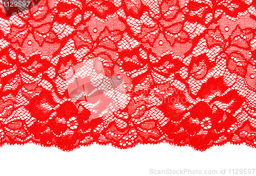 Image of Decorative red lace