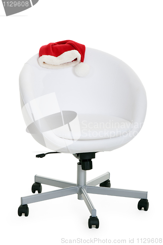 Image of light chair and Santa's hat 