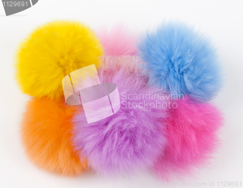 Image of fur hair-slide