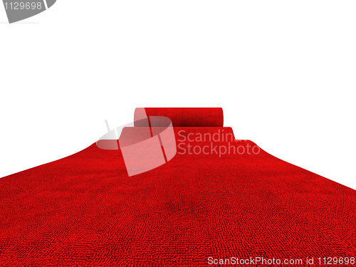 Image of rolling red carpet