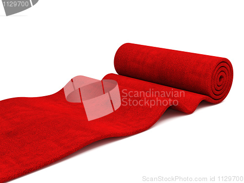 Image of rolling red carpet