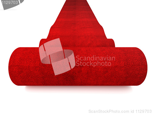 Image of rolling red carpet