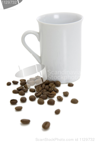 Image of Cup and coffee grains