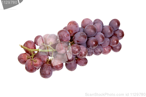 Image of Red grapes on a white background