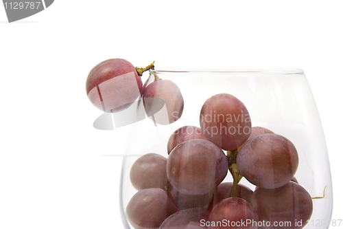 Image of Grapes in a glass