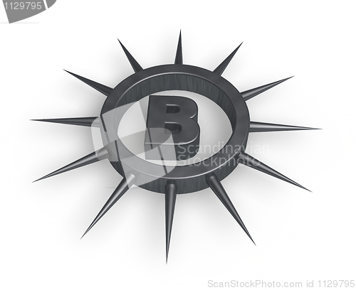 Image of spiky letter b