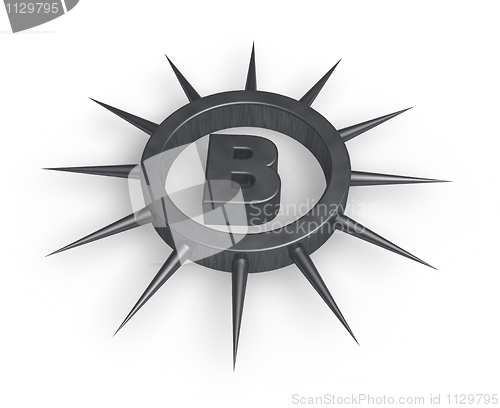 Image of spiky letter b