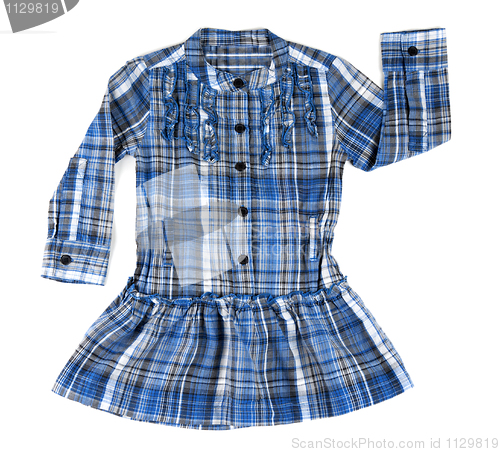 Image of Blue plaid shirt