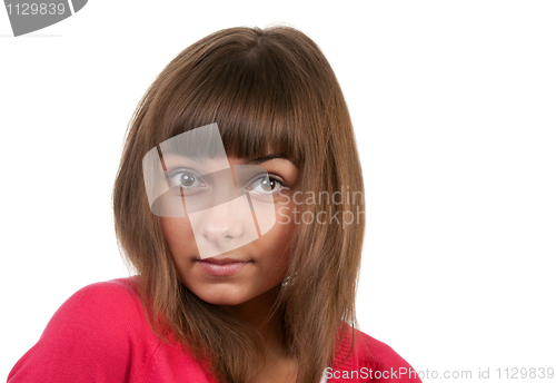 Image of portrait of the brunette