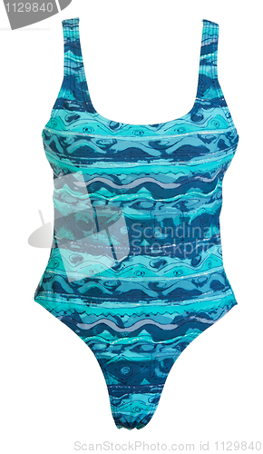 Image of conjoint blue swimsuit