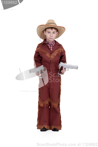 Image of boy dressed as a cowboy