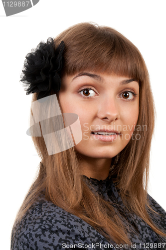 Image of portrait of a young beautiful girl