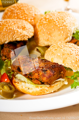 Image of mini chicken burgers