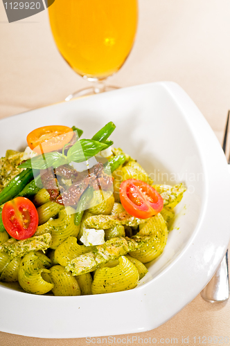 Image of pasta pesto and vegetables