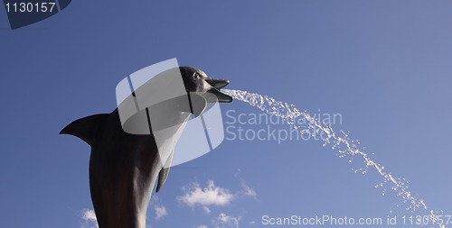 Image of dolphin fountain