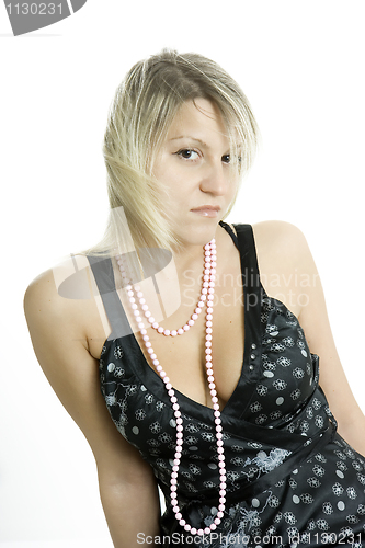Image of The nice woman in a summer dress