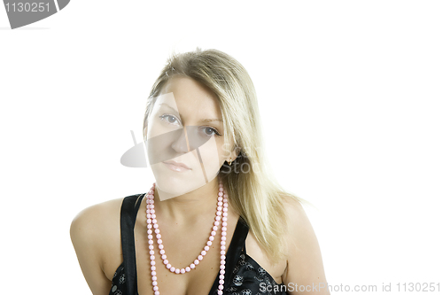 Image of The nice woman in a summer dress