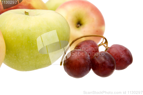 Image of Apples and grapes