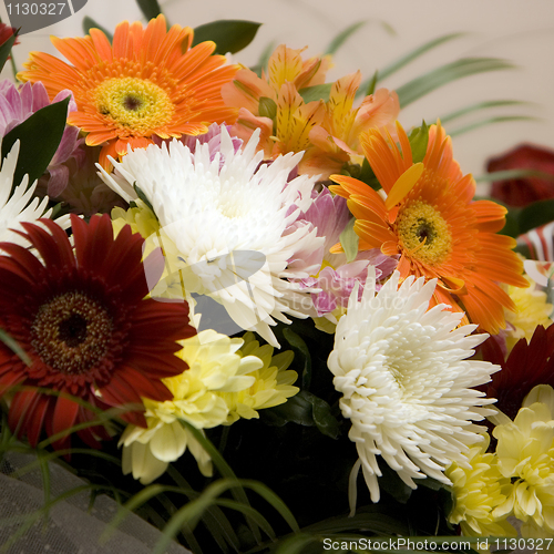 Image of Celebratory bunch of flowers