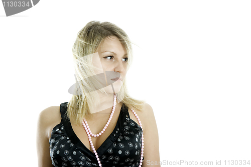 Image of The nice woman in a summer dress
