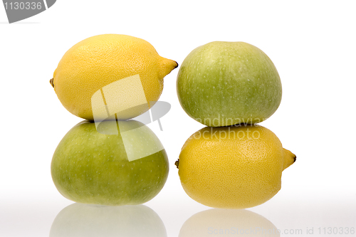 Image of Lemons and green apples