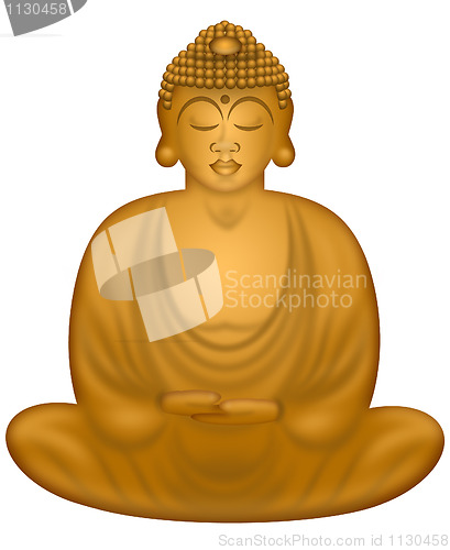 Image of Zen Buddha in Sitting Position