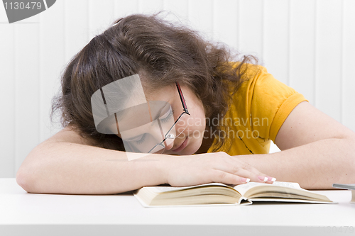 Image of The tired student