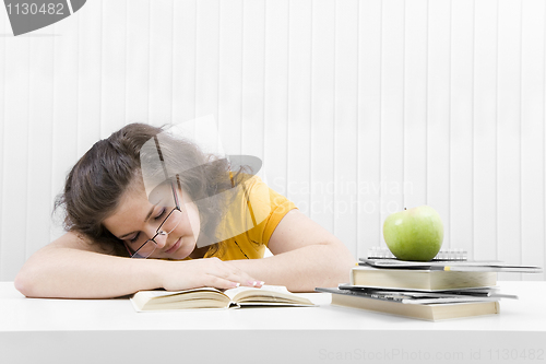 Image of The tired student