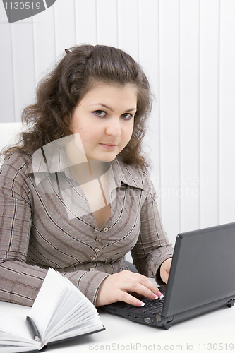 Image of The girl with the laptop