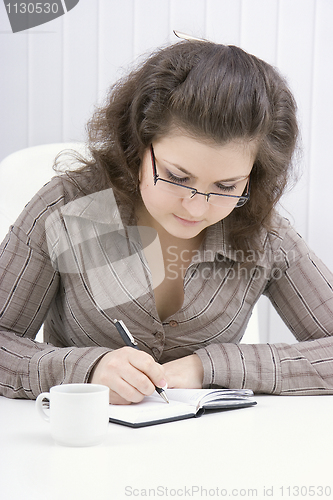 Image of The young business woman