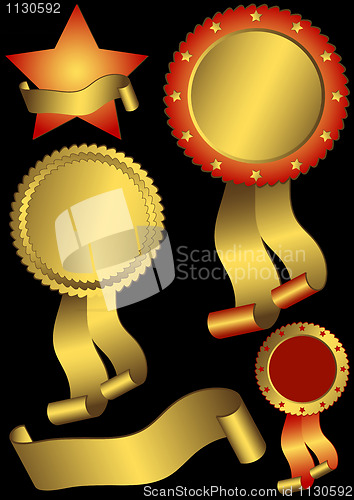 Image of Set metallic awards