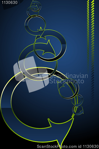 Image of abstract arrow chain