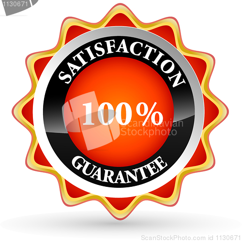 Image of 100% satisfaction tag